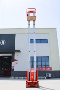 Merek EVERLIFT aluminium Aerial kerja <span class=keywords><strong>Platform</strong></span> Drivable <span class=keywords><strong>Lift</strong></span> vertikal Mast tangga ponsel tunggal <span class=keywords><strong>Lift</strong></span> harga murah - Product Image 3