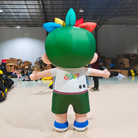 Affichage publicitaire personnalisé : Mascotte gonflable, personnage de dessin animé, modèle d'étudiant adorable, costume gonflable pour événement extérieur