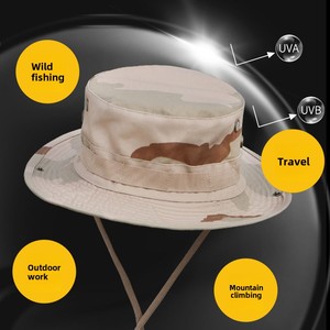 Unisex Ngụy Trang Beanie <span class=keywords><strong>Hat</strong></span> Mặt Trời Bảo Vệ Vòng <span class=keywords><strong>Hat</strong></span> Cho Các Hoạt Động Ngoài Trời-Mùa Hè Câu Cá Đi Xe Đạp Leo Núi - Product Image 4