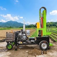 Machine de forage hydraulique très vendue pour puits d'eau de 100m/200m, équipement de forage de puits d'eau hydraulique pour sols
