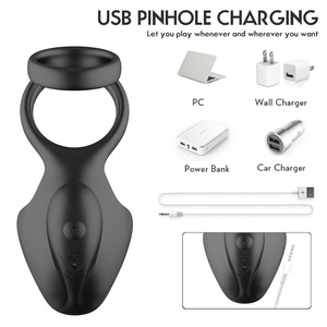 <b>Men's</b> Vibrating Prostate Massager with Cock Rings <b>Vibrator</b> Sex Toys <b>for</b> <b>Men</b> Male Couple Penis Delay Ejaculation Adults Good% - Product Image 2