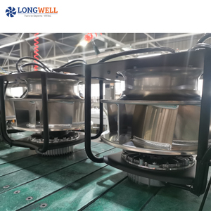 Longwell 175mm EC động <span class=keywords><strong>c</strong></span>ơ 115V 220V 170W EC lạ<span class=keywords><strong>c</strong></span> hậu cong quạt ly tâm với khung cho AHU, ffu, trao đổi không khí - Product Image 3