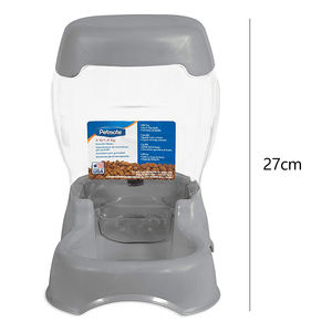 Tempat makan kucing minum anjing air hewan peliharaan lambat mangkuk tempat makan hewan peliharaan pintar kapasitas mutiara Tan tempat makan perjalanan hewan peliharaan - Product Image 5