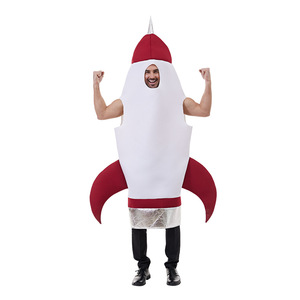 Earspooky Combinaison fusée pour homme adulte, Costume de cosplay, tenue de performance pour fête d'Halloween - Product Image 1