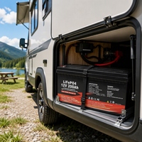 Batterie au lithium rechargeable Lifepo4 personnalisée 12V 24V 48V pour stockage solaire 100Ah 200Ah 300Ah 400Ah 600Ah pour camping-car et voiturette de golf