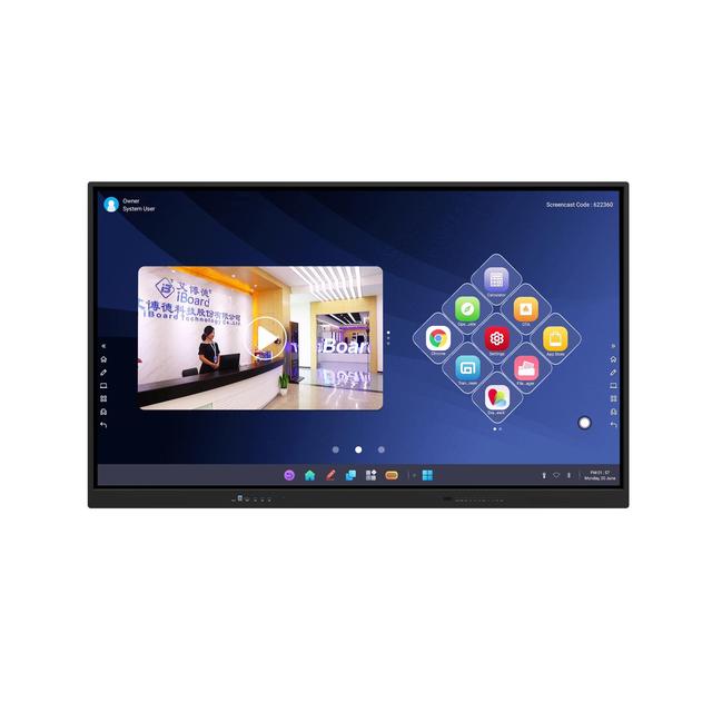 New Best Selling 75 Inch Interactive Touch Screen TV with USB & Serial Interface for School Office Business Use