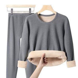 Set di Intimo <span class=keywords><strong>Termico</strong></span> in Poliestere Personalizzato per Uomo e <span class=keywords><strong>Donna</strong></span>, Maglia e Pantaloni Termici Autunnali, Fodera Spazzolata - Product Image 6