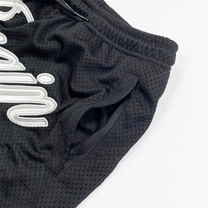 Shorts de basket-ball imprimés avec logo personnalisé, en maille respirante, séchage rapide, décontractés, pour le sport - Product Image 5