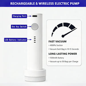 Schnellpress-Vakuumbeutel, Langlebig und Tragbar für Notfall-Packungen, Wochenendausflüge, Wohnzimmernutzung, Umweltfreundlich, Keine Pumpe Erforderlich - Product Image 2