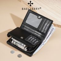 Dompet Kartun Kecil Baru Baellerry untuk Wanita, Dompet Lipat Tipis dengan Resleting, Tempat Kartu dari Kulit PU, Dompet Musim Semi yang Lucu dan Trendi