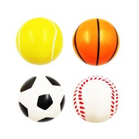 Balle anti-stress en plastique PU élastique pour le football et le basketball, jouet pour tous les âges, unisexe, à partir de 14 ans