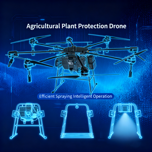 Агродрон H200 для защиты растений - система опрыскивания 92 л / система разбрасывания 170 л, водонепроницаемость IP67, максимальная масса при взлете 193 кг - Product Image 3