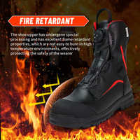 Usine OBM ODM Bottes de sécurité pour pompier en gros personnalisées Bottes de sécurité à boucle rapide d'urgence pour pompiers