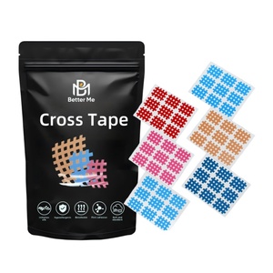 Bande élastique de kinésiologie croisée de conception OEM en rayonne pour le soulagement de la douleur bandes transversales de physiothérapie à faible quantité minimale de commande - Product Image 2