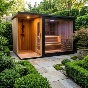 Sauna de Madera Hemlock, Superficie de Madera de Color Claro, Espaciosa y Luminosa, Sin Sensación de Opresión - Product Image 3
