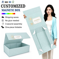 Caja Plegable de Embalaje Biodegradable Personalizada para Regalos de Lujo, Caja Magnética para Velas
