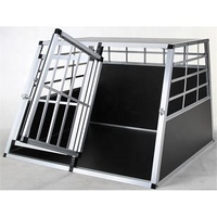 Niche de voyage en aluminium pour chien, Cage de Transport pour véhicule