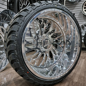 Jantes forgées chromées polies pour camionnettes tout-terrain 22x10 22x12 24x10 24x12 24x14 26x10 26x12 26x14 26x16 pour Ford Dodge <span class=keywords><strong>Lotus</strong></span> - Product Image 3