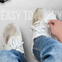 Lingettes nettoyantes pour chaussures avec logo personnalisé, OEM, lingettes humides portables pour nettoyage rapide des baskets, étiquette privée, vente en gros de lingettes pour chaussures
