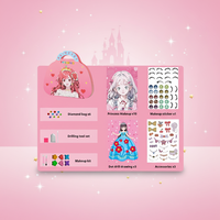 2026 NEW Bling Unisex Makeup Kit Case & Kotak Kosmetik Plastik yang Dapat Dicuci untuk Anak-anak Usia 2-13 Tahun Hadiah Natal