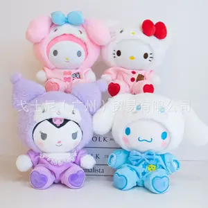Новогодние подарки Аниме Пижамы серии плюшевые куклы аниме kuromi melody kt kawaii Мягкие плюшевые игрушки для машины
