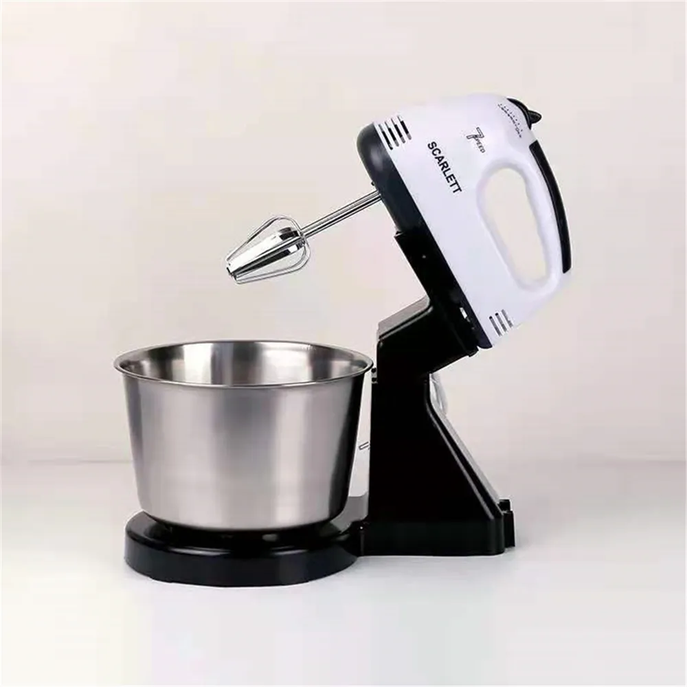 Electric table whisk with stainless steel barrel whisk cream baking cake mixer for home use