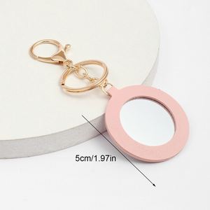 Espejo de Maquillaje de Mano con Llavero, Mini Espejo de Maquillaje Redondo Portátil de Bolsillo para Viajes, Herramienta Cosmética de Belleza - Product Image 6