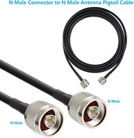 Câble BNC RG58, câble de raccordement BNC mâle vers BNC mâle, cordon d'antenne WiFi, faible perte, 50 ohms, radio CB, optique actif, PVC LSZH