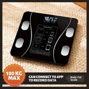 전자 체지방 측정기 체중계 LED 디스플레이 강화유리 가정용 배터리/충전식 스마트 체중계 OEM/ODM 맞춤형 - Product Image 2