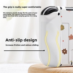 Jemdo <span class=keywords><strong>Zelda</strong></span> Kingdom <span class=keywords><strong>Tears</strong></span> Étui de protection souple en TPU + PC givré avec base enfichable pour YJ-0033 NS OLED - Product Image 3