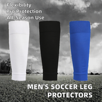 Vente en gros de protège-jambes de football élastique pour hommes manchons de football pour adultes manchon de compression pour mollet chaussette sans pied protège-jambes chauffe-jambes