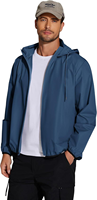 OEM Logo Brodé Personnalisé Polyester Imperméable Soft Shell Full Zip Veste Équipe Uniforme D'entreprise Vêtements De Travail Hommes