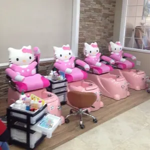 Factory Modern Cheap Spa Luxury Massage Pink For Kids Pedicure Chair Manufacturers No Plumbing Reclining Massage