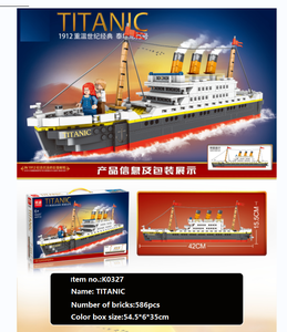 Titanic Tàu Mô Hình Xây Dựng Khối Thiết Lập 3D Câu Đố Bộ Tự Làm Giáo Dục Đồ Chơi Gạch Đồ Chơi-Với 586 Pcs Micro Mini Khối Món Quà Lý Tưởng - Product Image 2