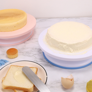 カスタムカラーライトプラスチック回転ケーキ装飾ターンテーブルプラスチックケーキスピナースタンド誕生日ウェディングホーム用 - Product Image 6