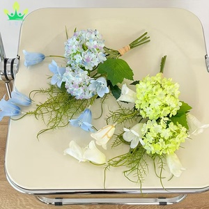 Ramo <span class=keywords><strong>de</strong></span> flores <span class=keywords><strong>de</strong></span> hortensia <span class=keywords><strong>de</strong></span> lirio artificial, flor <span class=keywords><strong>de</strong></span> seda <span class=keywords><strong>de</strong></span> lirio del valle para el hogar, <span class=keywords><strong>boda</strong></span>, fiesta, jardín, corona, <span class=keywords><strong>centros</strong></span> <span class=keywords><strong>de</strong></span> <span class=keywords><strong>mesa</strong></span> - Product Image 3