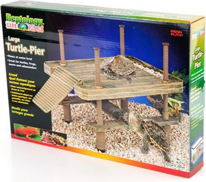 Reptology <span class=keywords><strong>Plateforme</strong></span> Moderne de Bain de Soleil pour Tortues Aquatiques |   Réservoir rectangulaire flottant en plastique pour usage intérieur |   Décoratif Toutes Saisons - Product Image 6