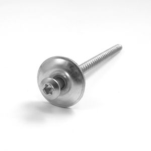 Tornillo para madera con cabeza de caída de acero inoxidable A2 con arandela 4,5X35 Ø 15 Arandela ANSI/JIS Superficie estándar chapada en zinc SKU 8A60002 - Product Image 2