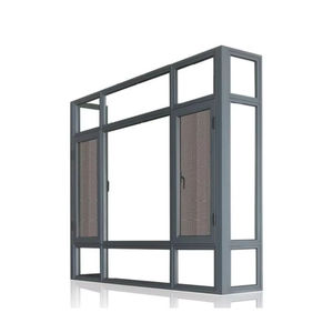 Finestra in Vetro per Balcone dal Design Moderno, Apertura a Battente Orizzontale con Zanzariera Magnetica, Antivento e Resistente agli Urti, Telaio in Alluminio Temperato - Product Image 3
