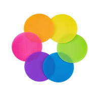 DANSKY Marqueur de tapis auto-adhésif double face personnalisé et coloré avec points découpés en nylon pour marquage de place assise