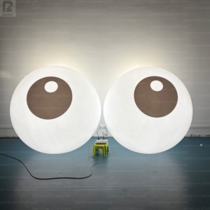 Globo Ocular Inflable Gigante de <span class=keywords><strong>1</strong></span>.5m en Blanco y Negro, Globo Ocular Iluminado para Festivales, Exhibiciones en Centros Comerciales, Promoción Comercial - Product Image 1