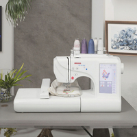 Machine à coudre domestique multifonction couture broderie mécanique petit ordinateur Machine à broder 7 "écran tactile LCD