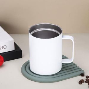 Logo imprimé 12oz. 20 oz. Tasses à café en acier inoxydable à double paroi personnalisées avec couvercle transparent pour les promotions - Product Image 3