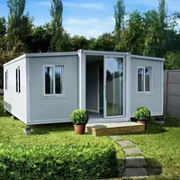 Casa Contenedor Expandible Moderna de Lujo de 40 y 20 Pies, Lista para Usar, de 2 a 5 Dormitorios, para Hotel, Oficina, Centro Comercial