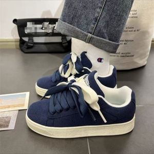 Zapatillas de plataforma retro estilo Hong Kong chic para mujer, con doble cordón, tendencia nacional, informales de otoño - Product Image 5