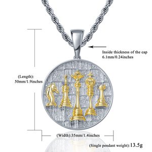 Gioielli Personalizzati con Pendente in Zirconia di Grado 5A, Stile Punk, Placcato Oro, alla Moda, Stile <span class=keywords><strong>Rap</strong></span> <span class=keywords><strong>Hip</strong></span> <span class=keywords><strong>Hop</strong></span> per Feste e Regali - Product Image 6