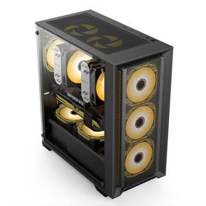 Vente en gros châssis en aluminium boîtier d'armoire de jeu d'ordinateur bon marché <span class=keywords><strong>tour</strong></span> moyenne boîtier d'ordinateur de bureau de jeu étuis - Product Image 4