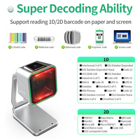 Escáner de Código de Barras USB Xincode, Lector de Códigos QR 2D de Escritorio para Supermercado, Escáner POS, Lector de Precios, Modelo GT-8900G