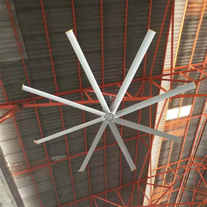 Ventilador de techo Industrial, alta eficiencia, Hvls, grande, para exteriores, restaurante, 24 pies - Product Image 1