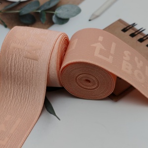 Custom <b>Elastic</b> Webbing Clothes Webbing Jacquard Nylon Webbing for Bags Straps 40mm <b>Elastic</b> Band Clothes Accessories Waistband - Product Image 4